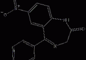 硝西泮结构式