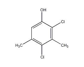 2,4-二氯-3,5-二甲基酚结构式