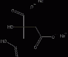 柠檬酸二钠盐结构式