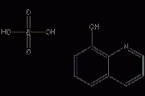 8-羟基喹啉硫酸盐结构式