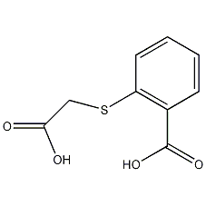 邻羧甲基硫代甲酸结构式