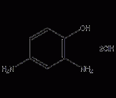 2,4-二氨基苯酚二盐酸盐结构式