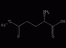 L-谷氨酸钠结构式