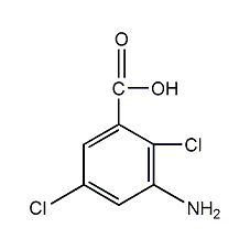 3-氨基-2,5-二氯甲酸结构式