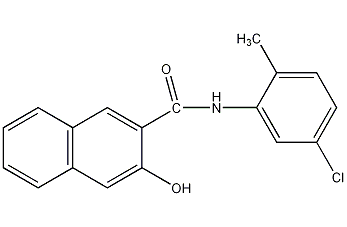 5'-氯-3-羟基-2'-甲基-2-萘甲酰胺结构式