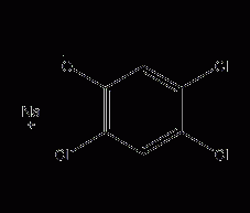 2,4,5-三氯苯酚钠结构式