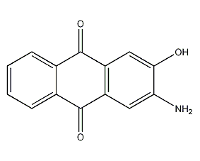 2-氨基-3-羟基蒽醌结构式