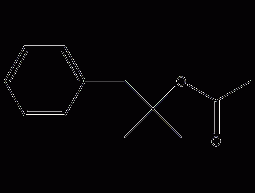 乙酸1,1-二甲基-2-苯乙酯结构式