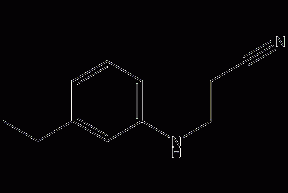 N-(2-氰基乙基)-N-乙基苯胺结构式