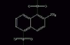 2-氨基-1,5-萘二磺酸结构式