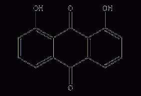 1,8-二羟基蒽醌结构式