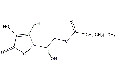 L-抗坏血酸棕榈酸酯结构式