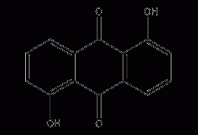 1,5-二羟基蒽醌结构式